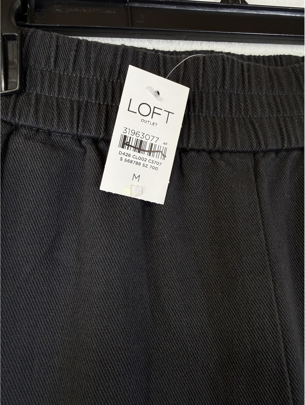 Ann Taylor Loft High Rise Jogger Pants Womens Medium Gray Pull On New NWT